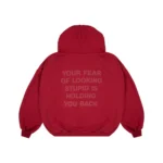Fear of Looking Stupid Hoodie Red