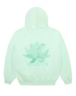 Alchemai LOTUS ZIP-UP Hoodie featuring an oversized fit, full front zipper, premium heavyweight fabric, and lotus-inspired streetwear design.