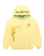 Alchemai ONE SIZE BLOOM oversized hoodie with a relaxed fit, premium heavyweight fabric, spacious hood, ribbed cuffs, and front kangaroo pocket.